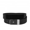 Curea barbati 62b bicolor negru+negru mat