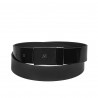 Curea barbati 62b bicolor negru+negru mat