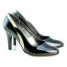 Pantofi eleganti dama 1218 lac negru+bej