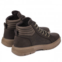 Férfi csizma 4134 tuxon barna kombinált