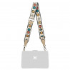 Curea de umar (chinga) 101g multicolor+bej