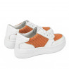 Pantofi sport dama 6059 alb+portocaliu