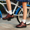 Pantofi copii 2009 bordo sidef combinat lifestyle