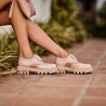 Pantofi casual dama 6047 bej combinat lifestyle