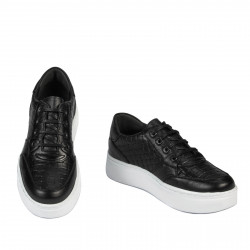 Pantofi sport dama 6059 negru combinat