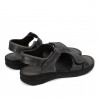 Sandale dama 5090 negru metalizat combinat