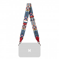 Curea de umar (chinga) 105g multicolor+rosu safiano