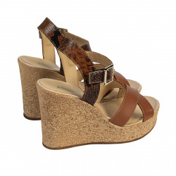 Sandale dama 5095 maro combinat