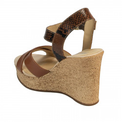 Sandale dama 5095 maro combinat