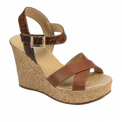 Sandale dama 5095 maro combinat