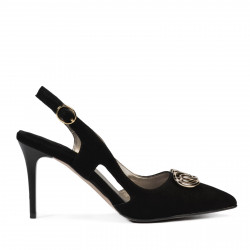 Női szandál 1294 fekete antilop