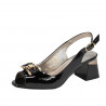 Sandale dama 1297 lac negru
