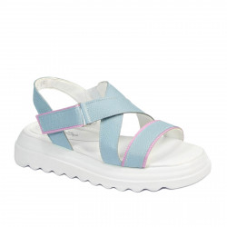 Női szandál 5092 kék kombinált