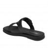 Sandale dama 5091 negru metalizat
