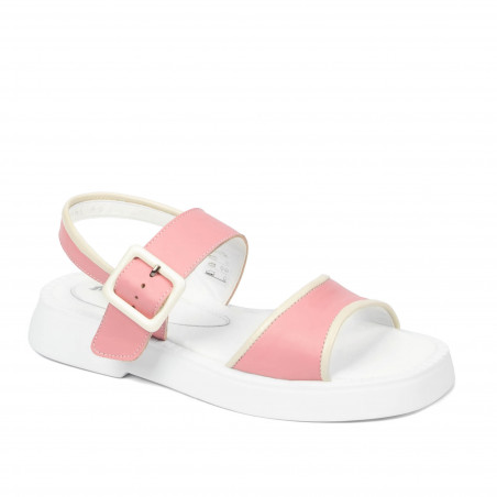 Sandale dama 5094 roz combinat