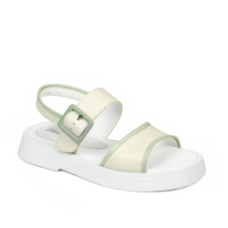 Sandale dama 5094 bej combinat