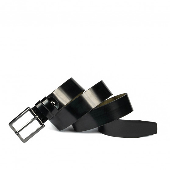 Curea barbati 68b negru florantic
