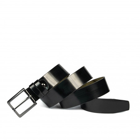 Curea barbati 68b negru florantic