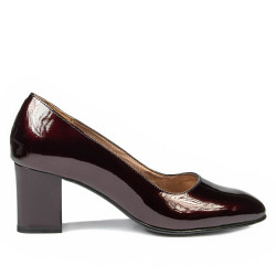 Pantofi eleganti dama 1268 lac bordo01