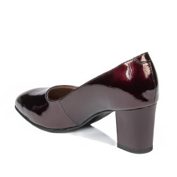 Pantofi eleganti dama 1268 lac bordo01