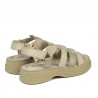 Sandale dama 5099 bej combinat