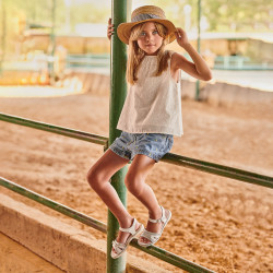 Gyerek szandál 539 fehér kombináció