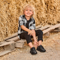 Pantofi copii mici 72c negru lifestyle