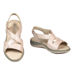 Sandale dama 5047 pudra sidef