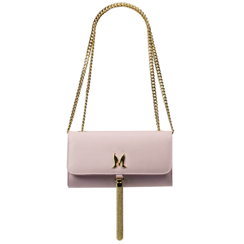 Női váll táska 008g rózsaszín lila kaviár