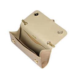 Geanta dama de umar 008g croco bej