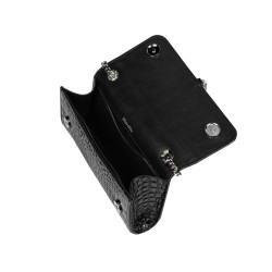 Geanta dama de umar 008g croco lac negru