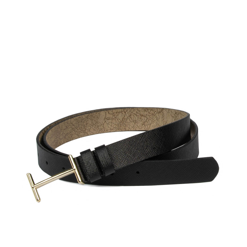 Curea dama 40m negru presat