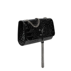 Geanta dama de umar 008g croco lac negru