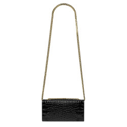 Geanta dama de umar 012g croco lac negru