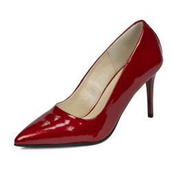 Pantofi eleganti dama 1293 lac rosu sidef