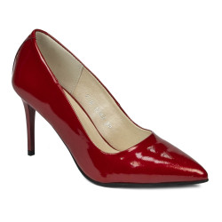 Pantofi eleganti dama 1293 lac rosu sidef