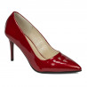 Pantofi eleganti dama 1293 lac rosu sidef