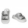 Sandale dama 5084-1 argintiu sidef