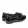 Pantofi copii 174 lac negru combinat