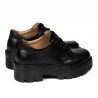 Pantofi casual dama 6064 negru combinat