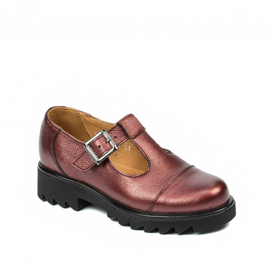 Pantofi copii 2020 bordo sidef Pantofi copii 2020 bordo sidef