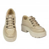 Pantofi casual dama 6064 bej combinat