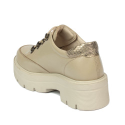 Pantofi casual dama 6064 bej combinat