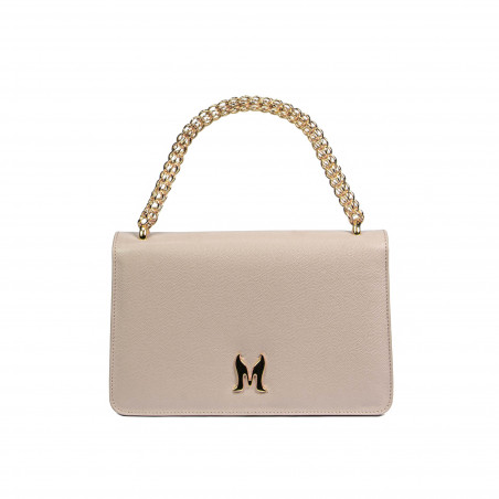Női válltáska 010g beige kaviár