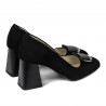 Pantofi eleganti dama 1291 negru antilopa