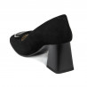 Pantofi eleganti dama 1291 negru antilopa