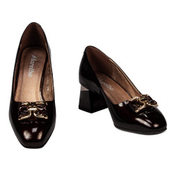 Pantofi eleganti dama 1298 lac bordo