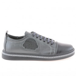 Pantofi sport adolescenti 392 negru+gri