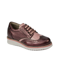 Pantofi copii 2021 bordo sidef combinat