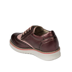 Pantofi copii 2021 bordo sidef combinat